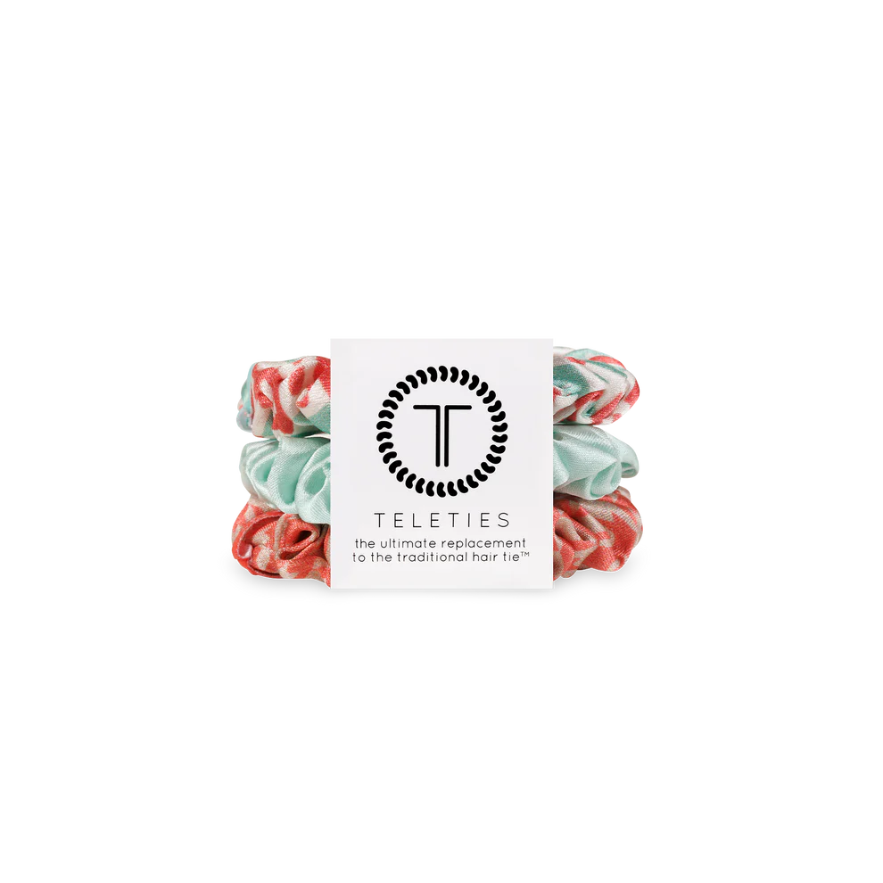Calming Coral Silk Scrunchies
