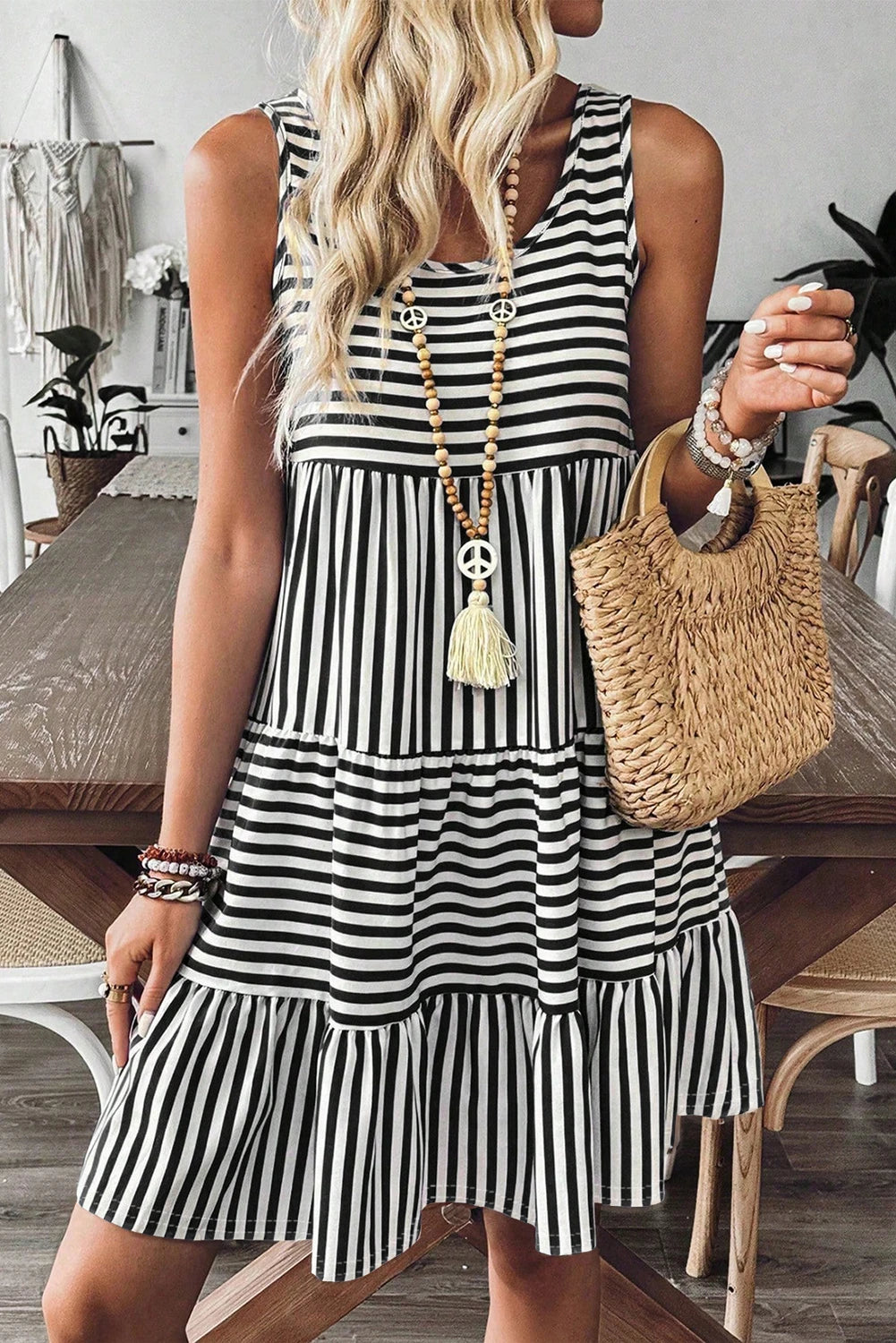 striped dress