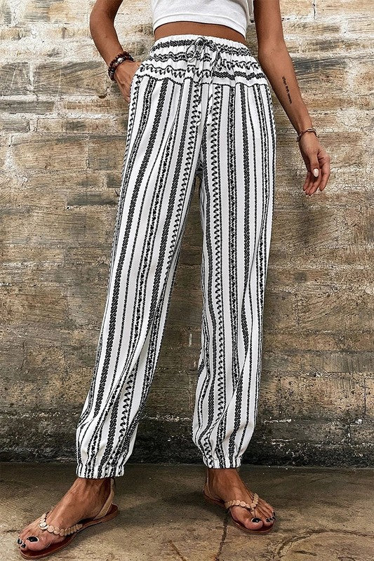 Boho Striped Pants