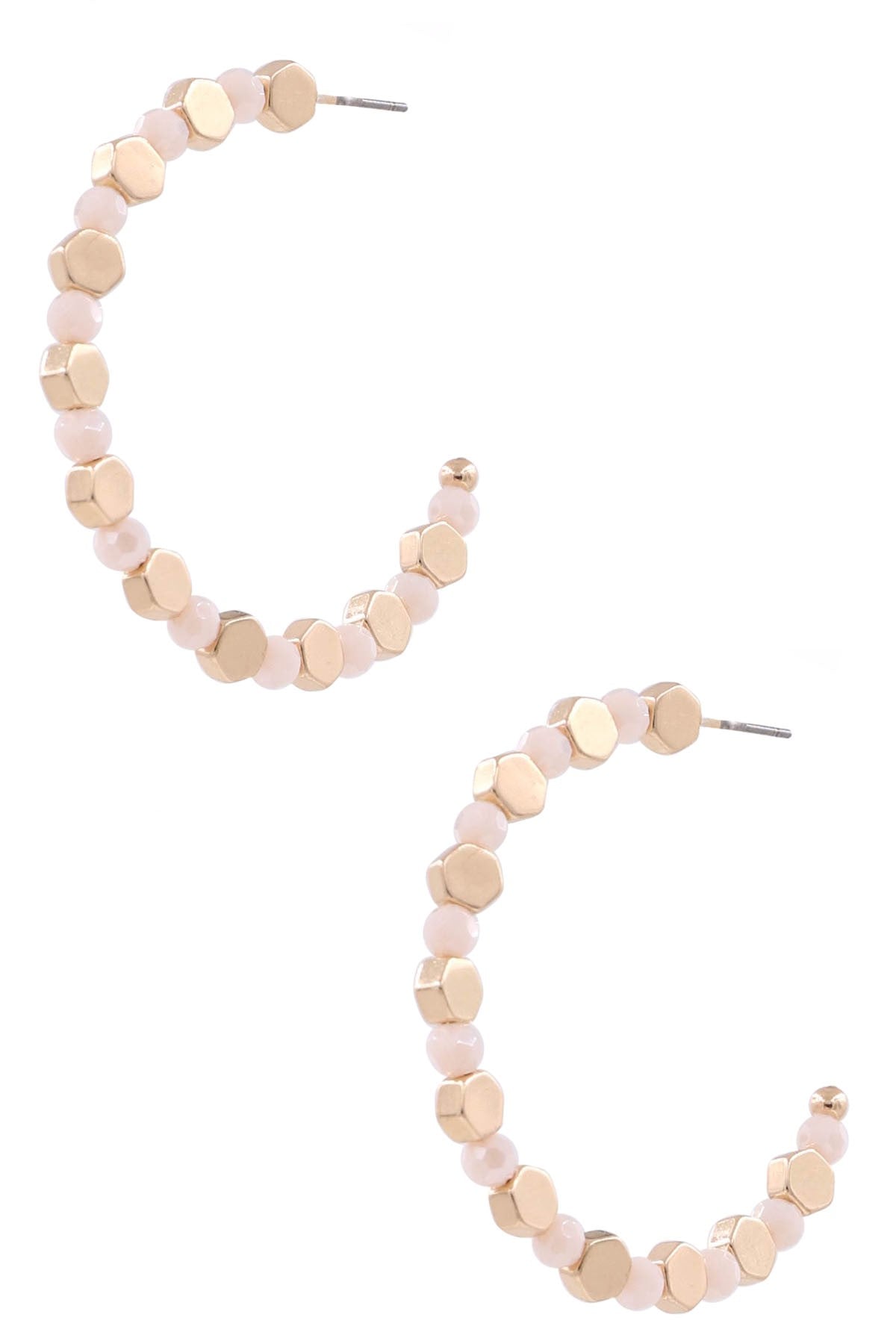 Hexagon Hoop Earrings - Options Available
