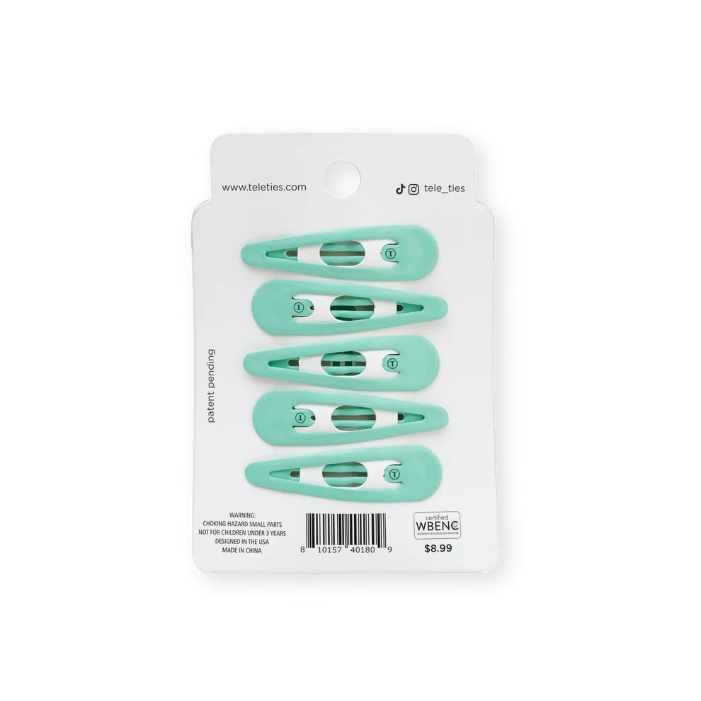 Totally Turquoise Snap Clips