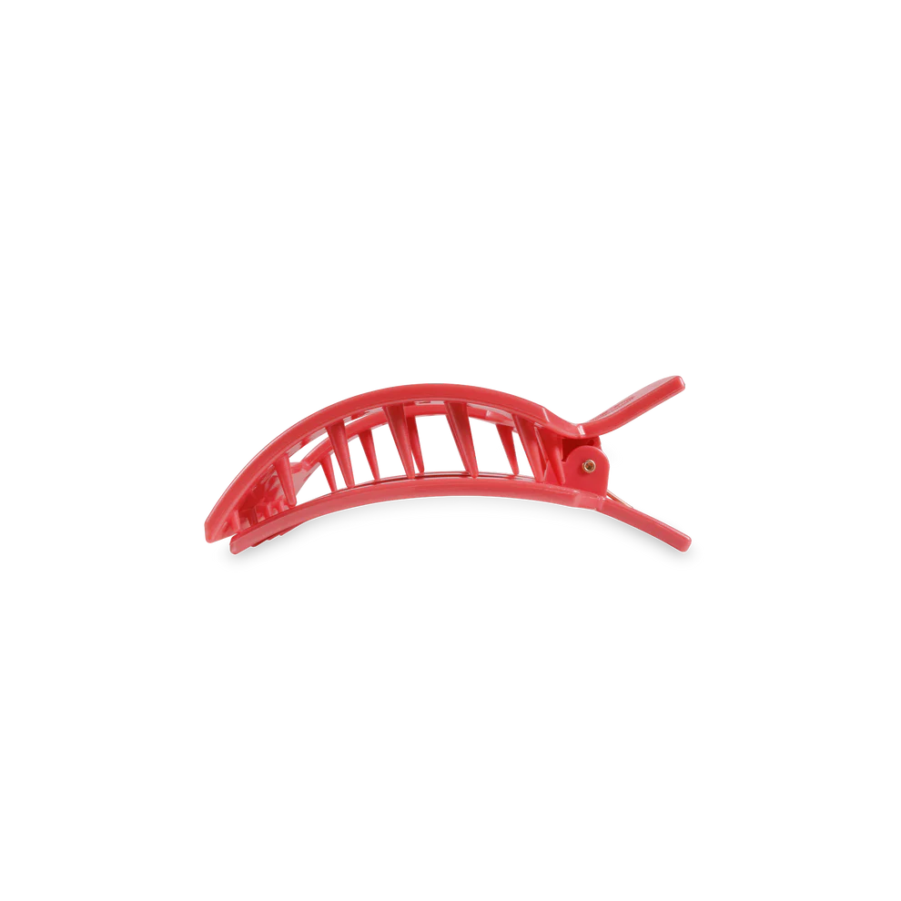 Calming Coral Flat Square Hair Clip