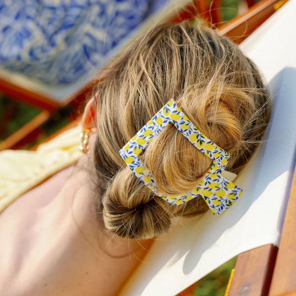 Limoncello Flat Square Hair Clip