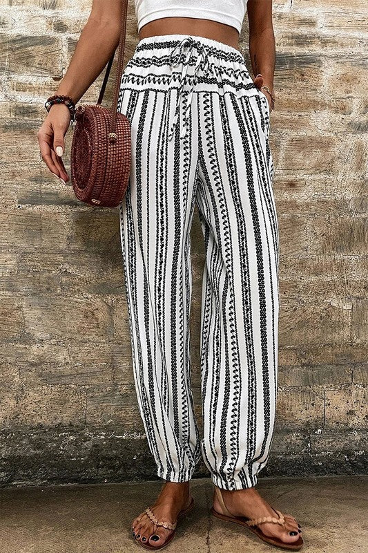 Boho Striped Pants