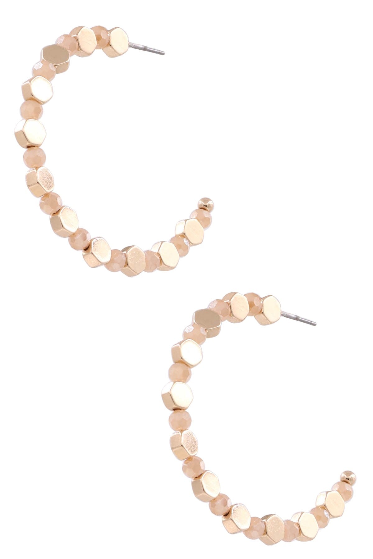 Hexagon Hoop Earrings - Options Available