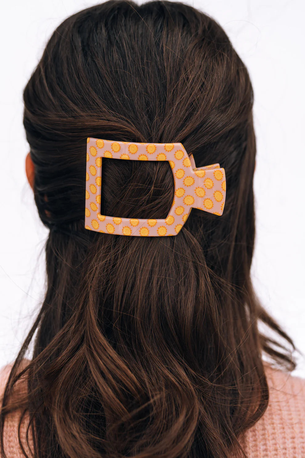 Sunny Days Flat Square Hair Clip