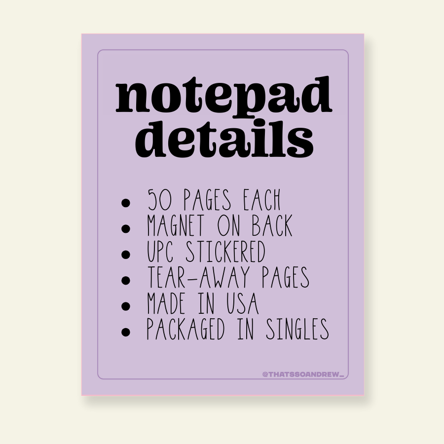It's Giving Attention Disorder - Snarky & Colorful Notepad