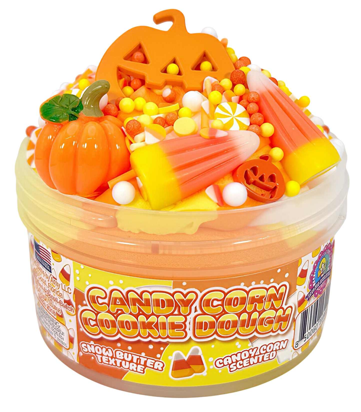 Candy Corn Cookie Dough Slime