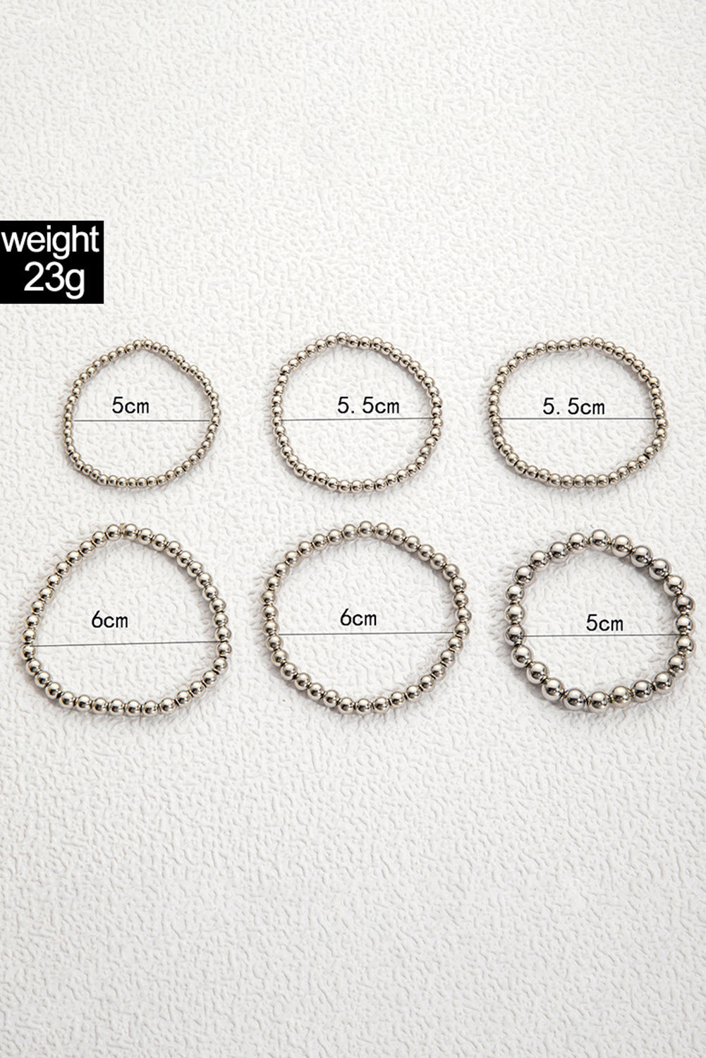 Silver Multi Layered Beaded Bracelet