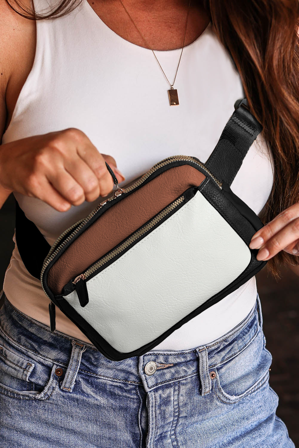 Color Block Crossbody Bag