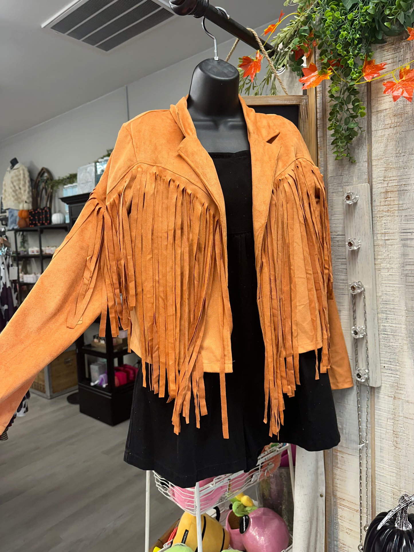 Western Style Fringe Detail Jacket