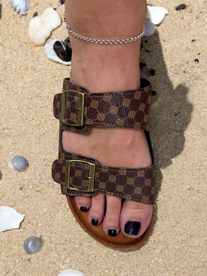 Double Buckle Sandals