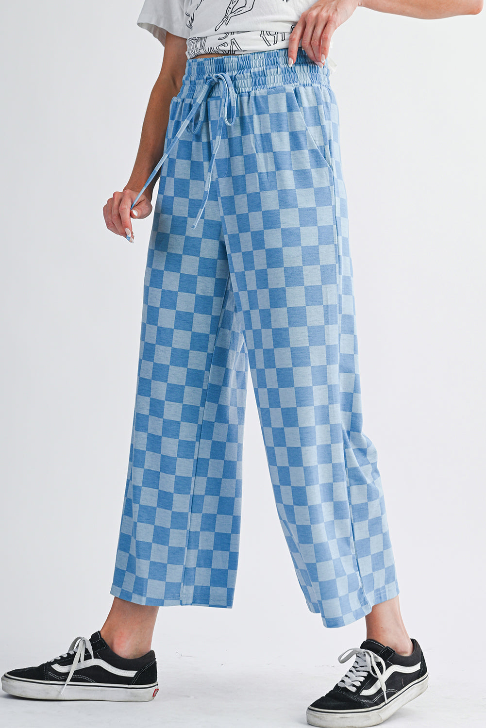 Blue Checkered Pants