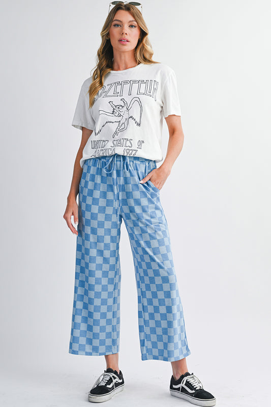 Blue Checkered Pants