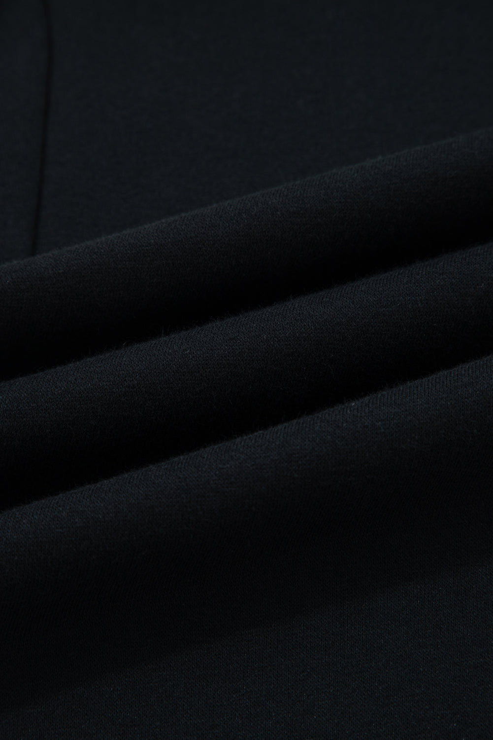 Black Leopard Drawstring Fleece Pants