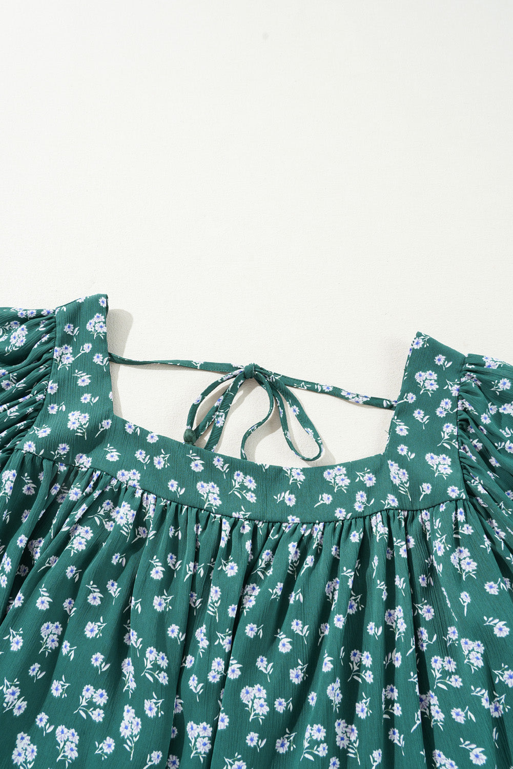 The Ivy - Floral Ruffle Tie Back Blouse