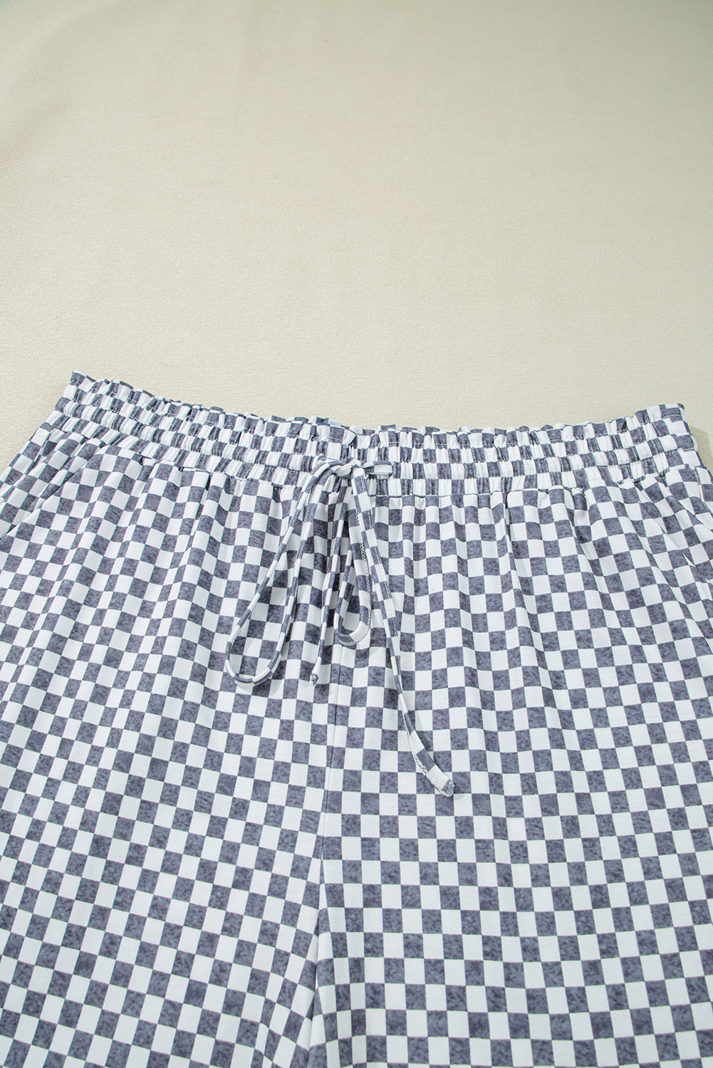 Gray Checkered Shorts
