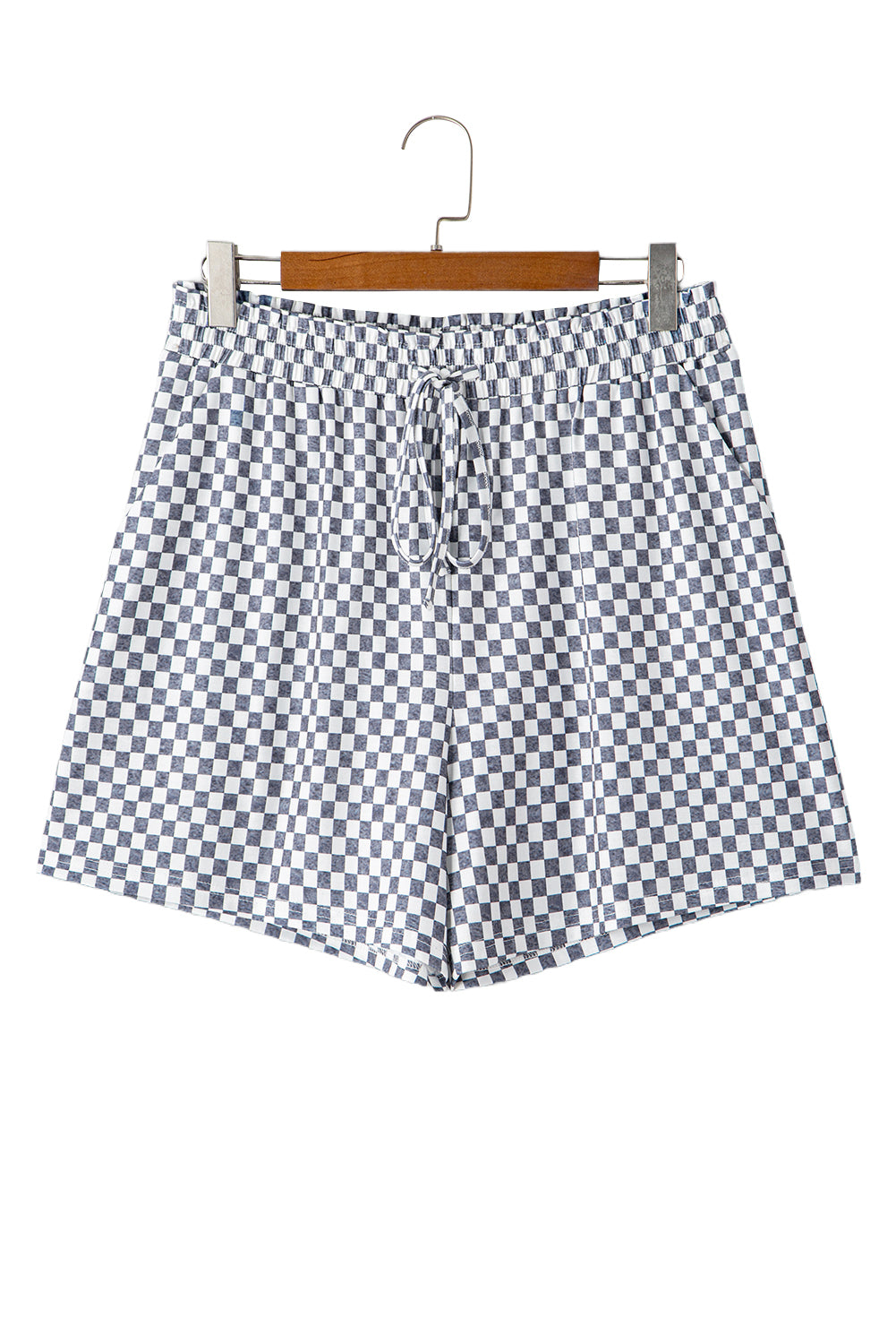 Gray Checkered Shorts