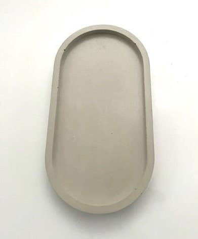 Oval Cement Tray |Concrete Tray| Oval Tray| Decorative Tray