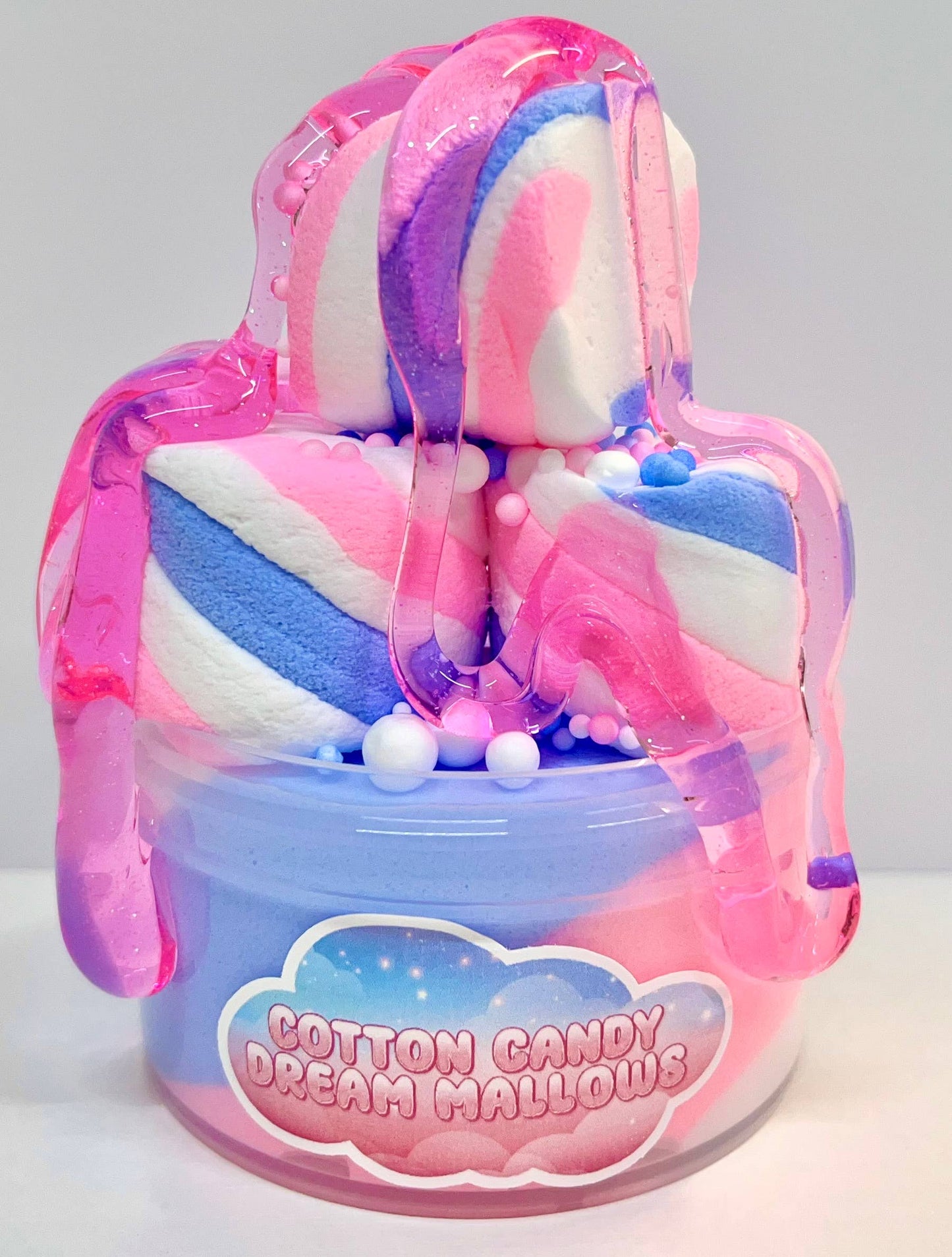 Cotton Candy Dream Mallows DIY Slime