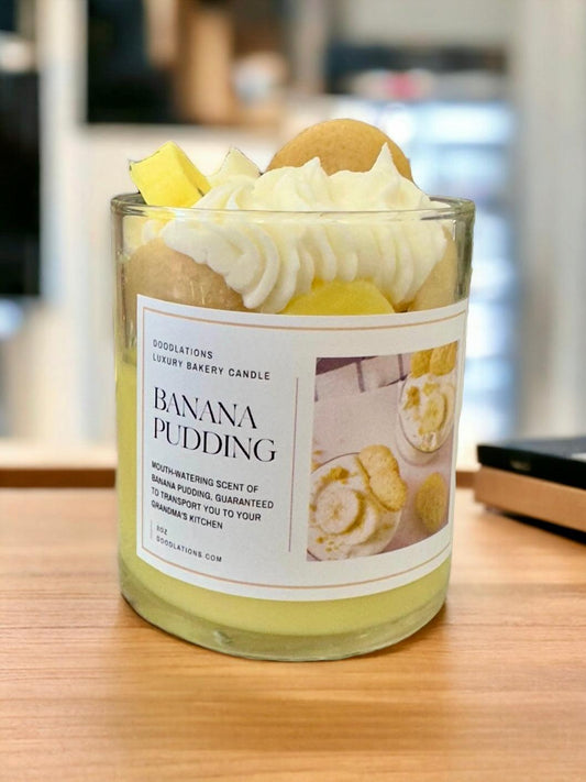 Banana Pudding Luxury Bakery Candle - Doodlations Coffee Bar & Boutique