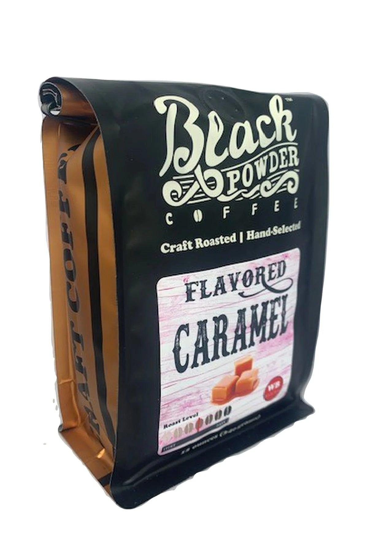 Caramel Black Powder Ground Coffee - Doodlations Coffee Bar & Boutique