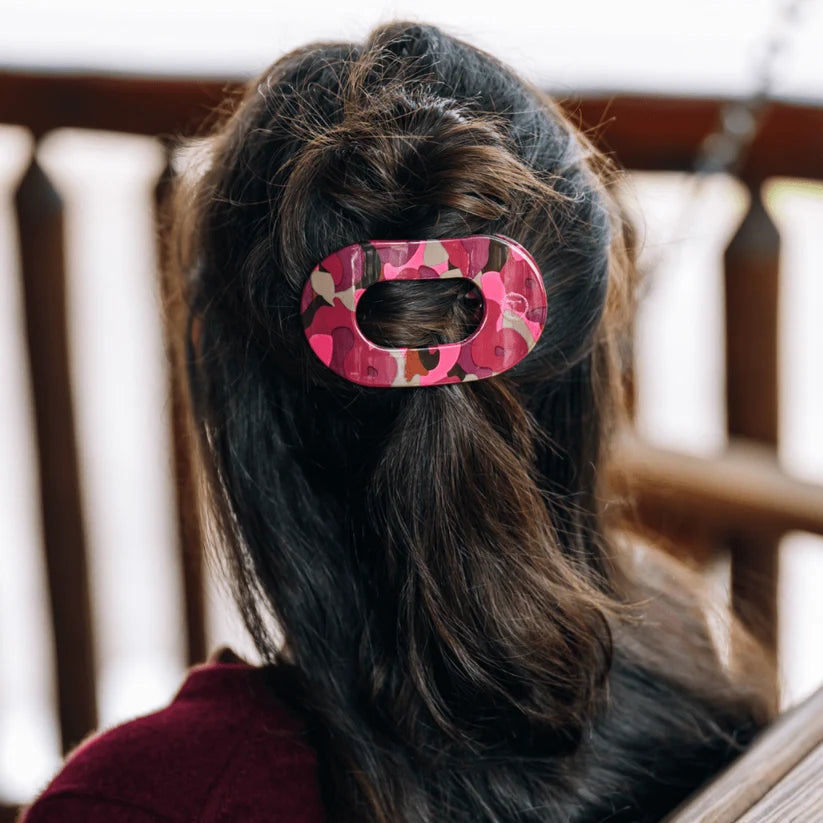 Teleties Garden Glam Flat Round Hair Clip