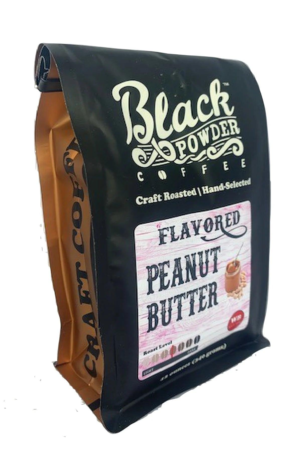 Peanut Butter Black Powder Ground Coffee - Doodlations Coffee Bar & Boutique