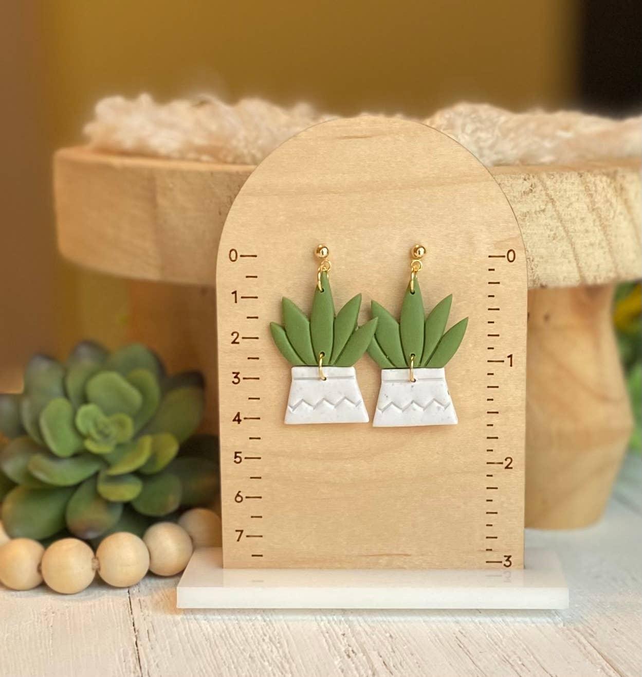 Plant Earrings - Doodlations Coffee Bar & Boutique