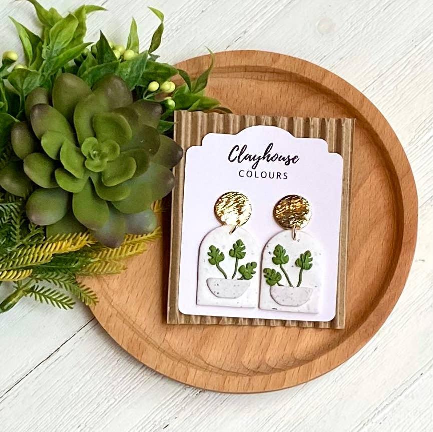 Plant Earrings - Doodlations Coffee Bar & Boutique