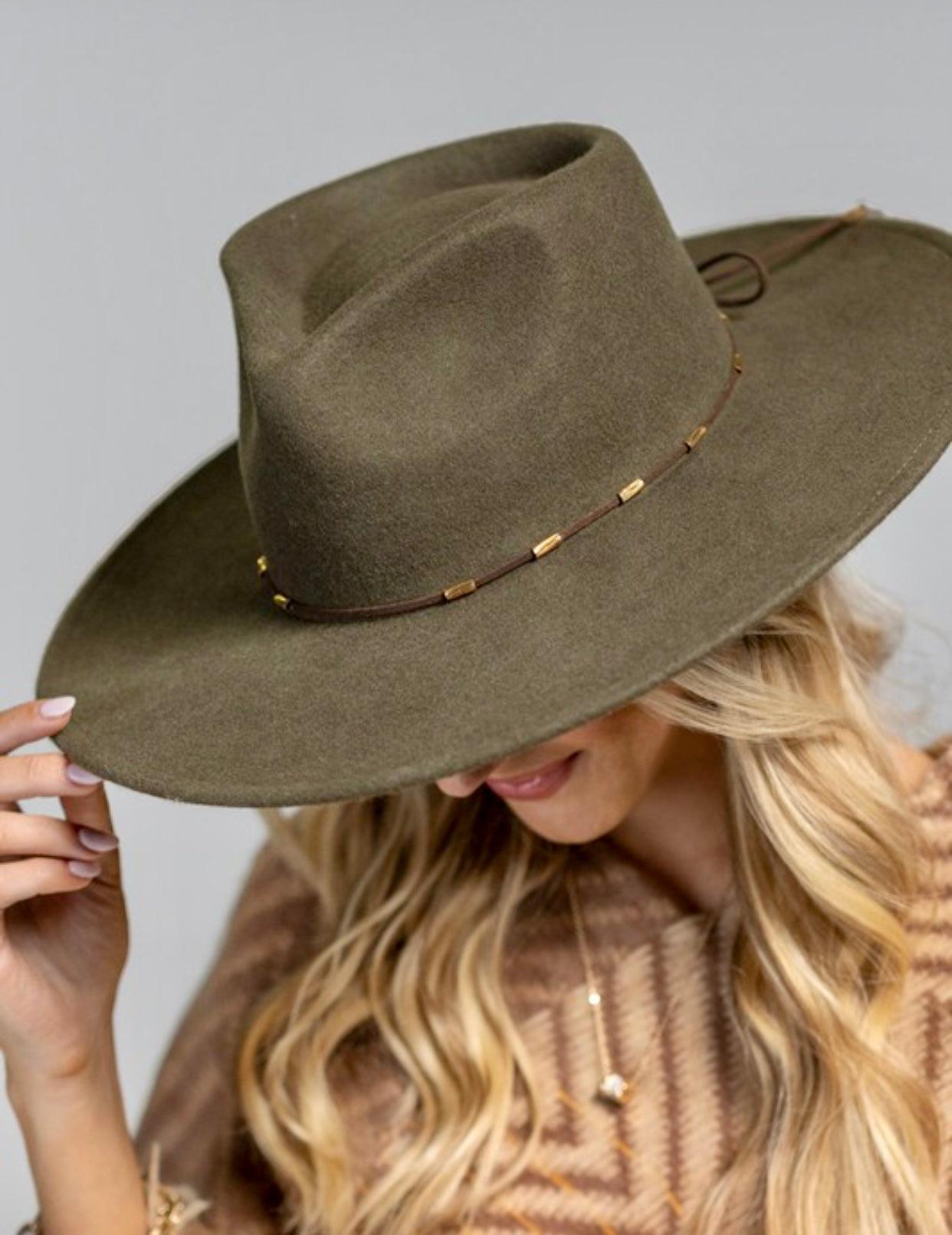 Olive Panama hat - Doodlations Coffee Bar & Boutique
