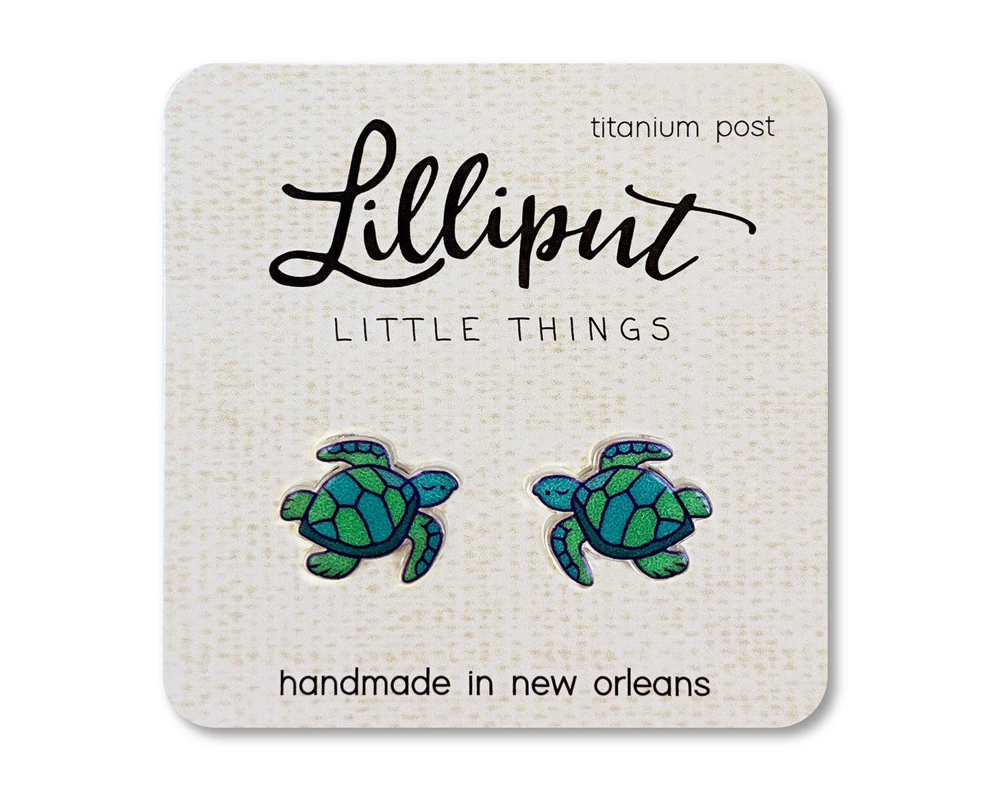 Lilliput Sea Turtle Earrings