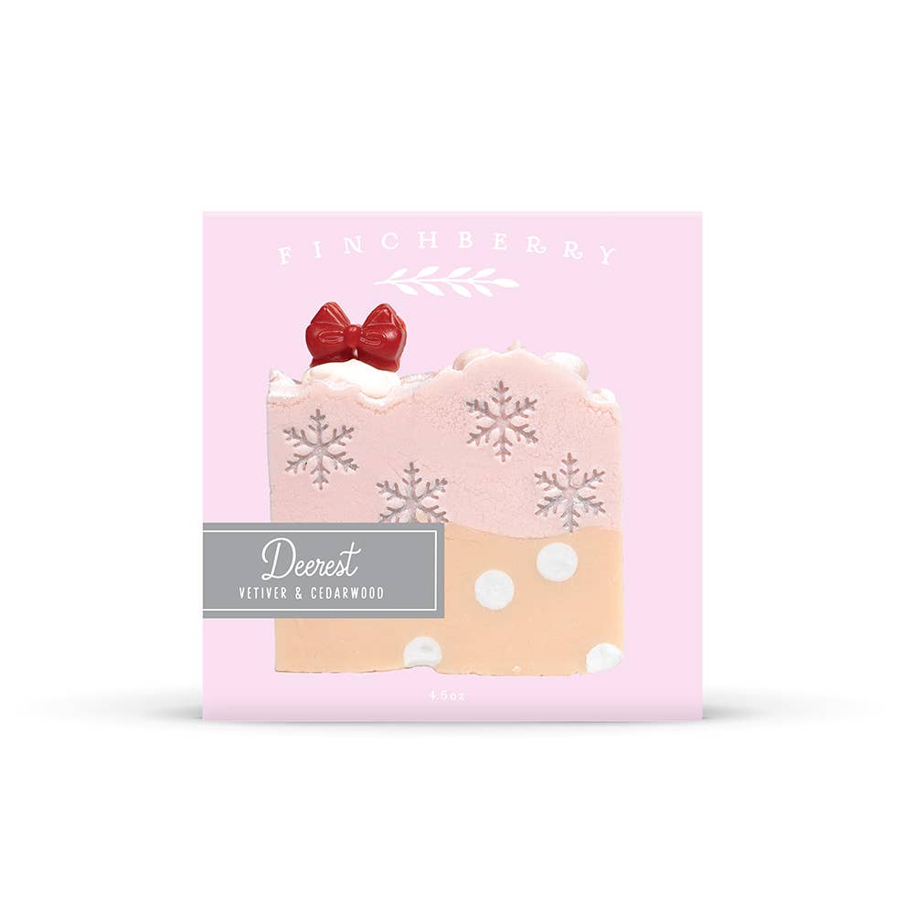 Finchberry Holiday Deerest Stocking Stuffer Vegan Boxed Soap