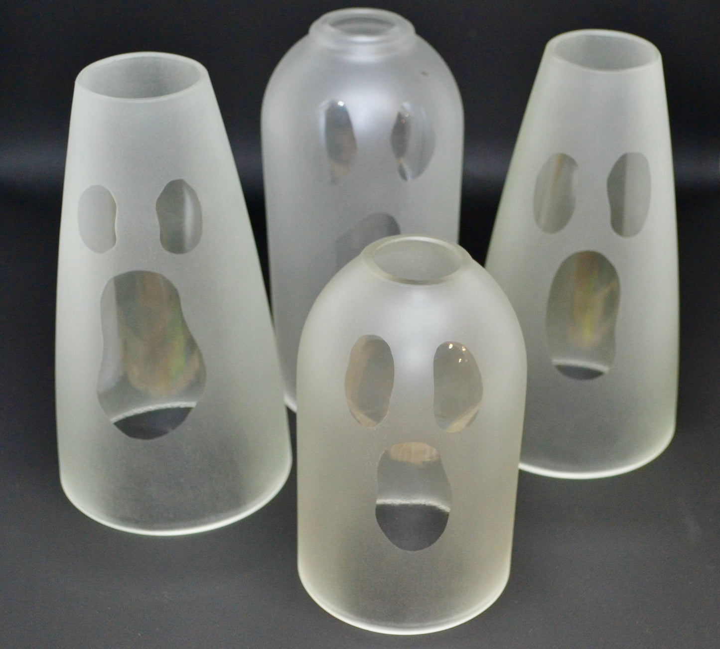 Halloween Candle Covers Made from Recycled Bottles