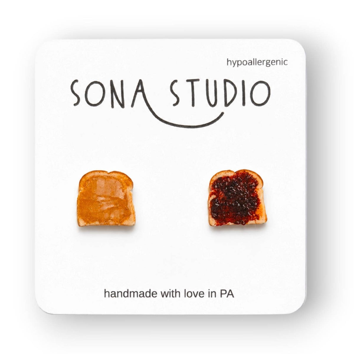 Peanut Butter & Jelly Earrings