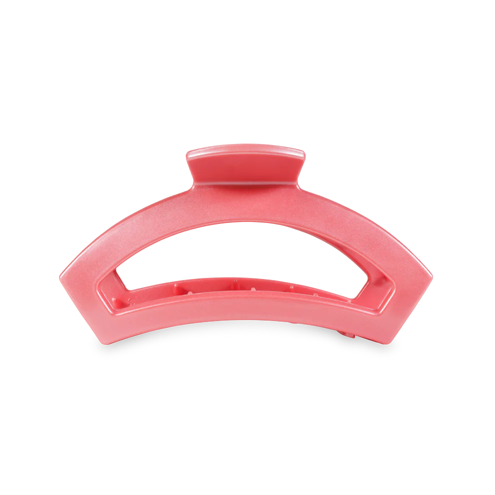 Open Calming Coral Claw Hair Clip