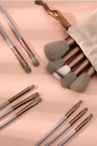 13 Piece Makeup Brush Set with Storage Bag