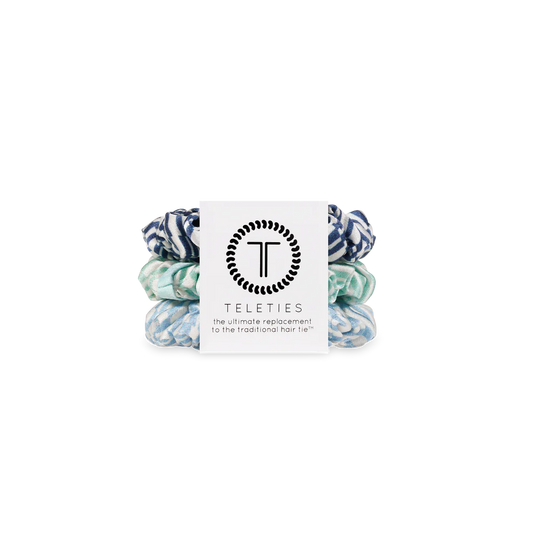 Totally Turquoise Silk Scrunchies