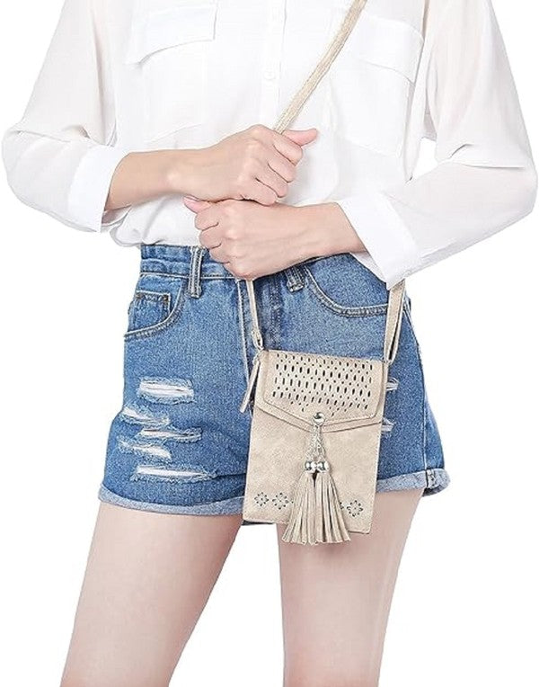 Western Crossbody Phone Purse Flap Shoulder Bag