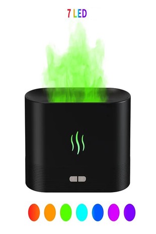 7 Colorful Flame Mini Humidifier Aroma Diffuser