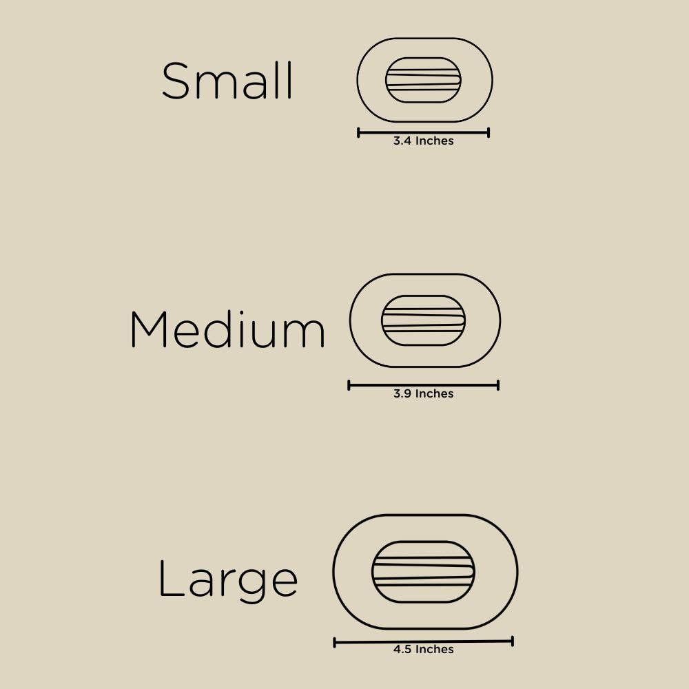 Flat Round Hair Clip | Medium | Showbiz