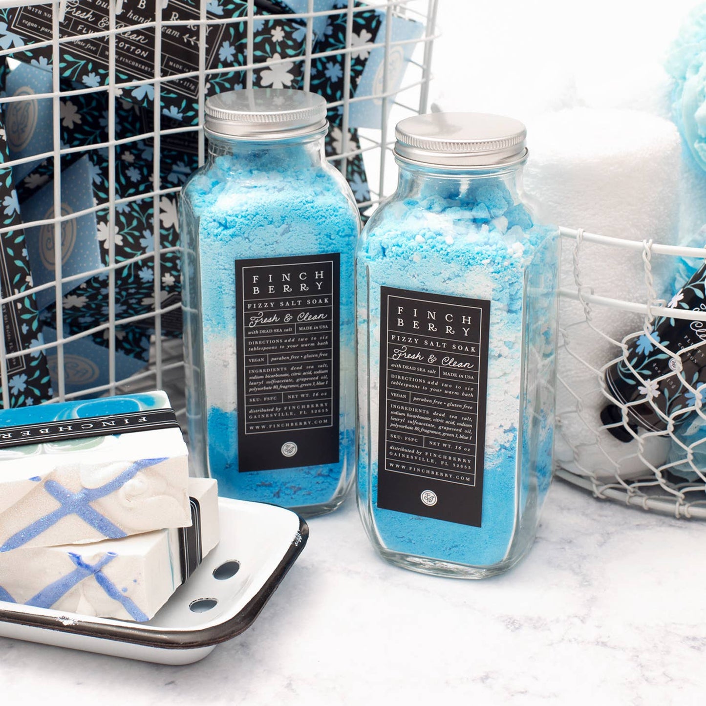 Finchberry Fresh & Clean Cotton Blossom Scented Soap