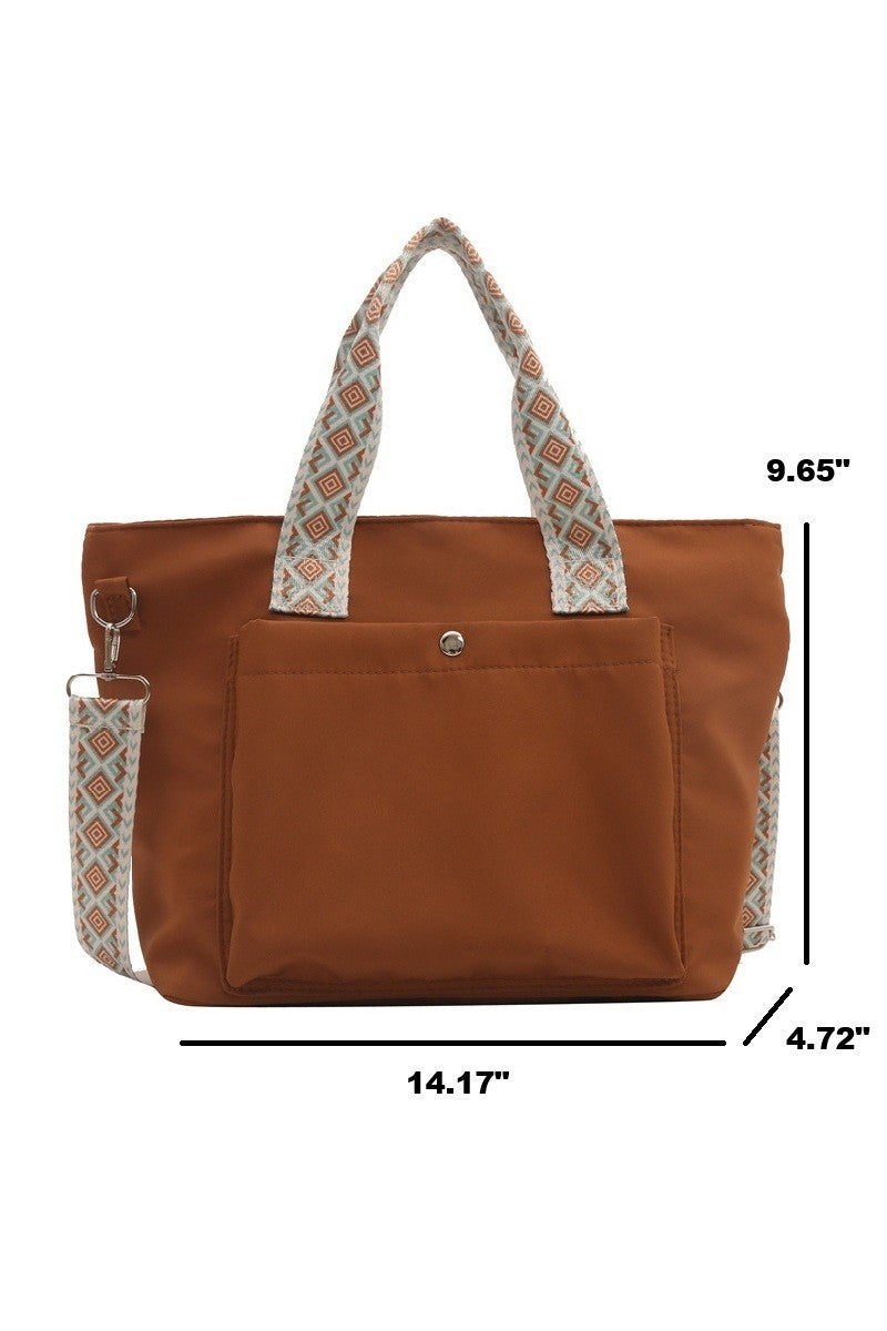 Retro Guitar Strap Tote Bag