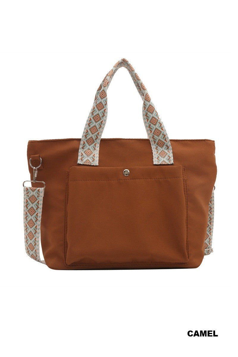 Retro Guitar Strap Tote Bag
