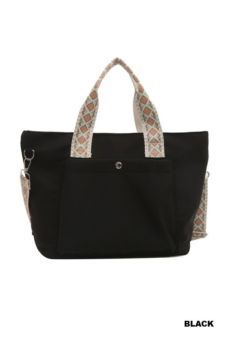 Retro Guitar Strap Tote Bag