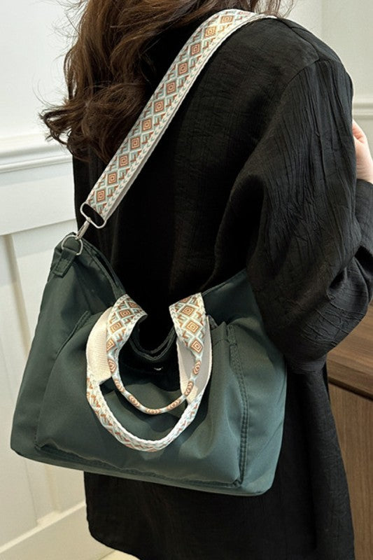 Retro Guitar Strap Tote Bag