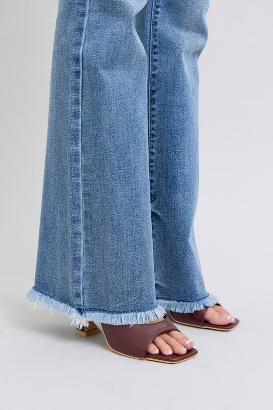 Judy Blue HW Bootcut with Fray Hem