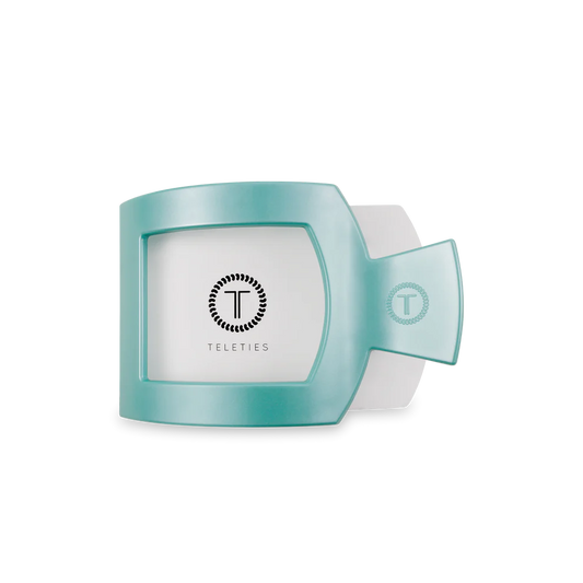 Totally Turquoise Flat Square Hair Clip