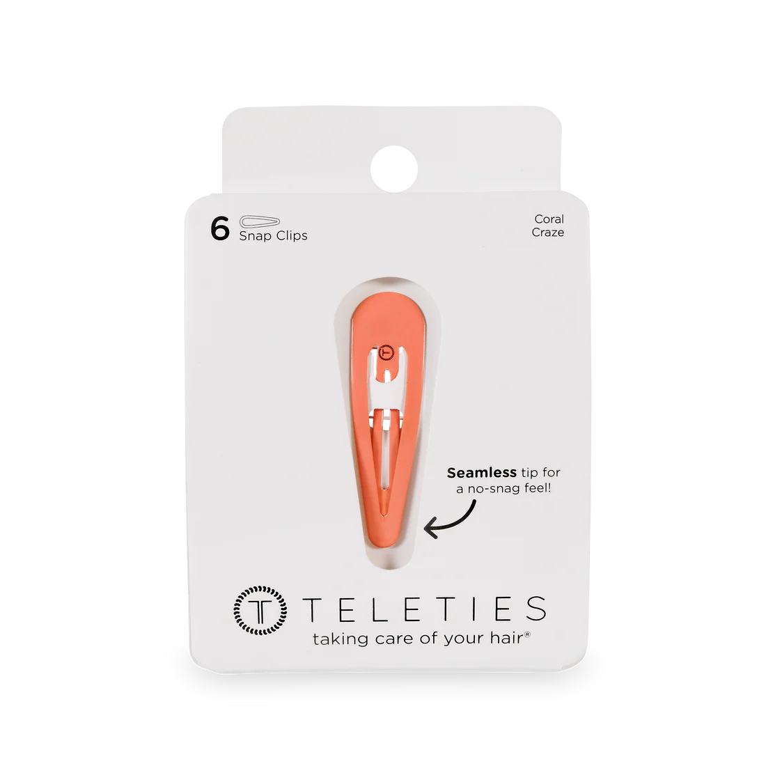 Coral Craze Snap Clips (6Ct)