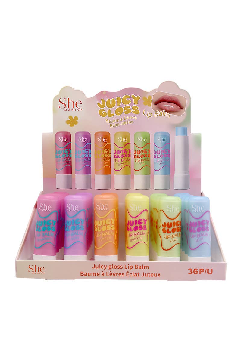 Juicy Fruits Gloss Lip Balm - Options Available